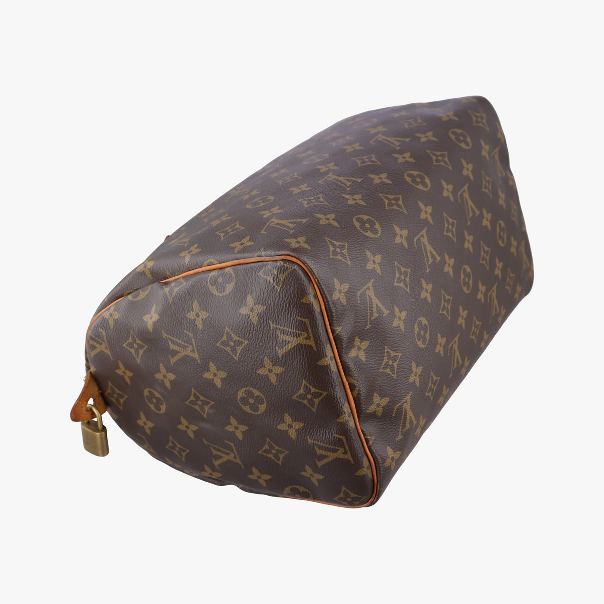Pre-owned Louis Vuitton Speedy 30 Grenade V brown×pink Monogram Canvas M41533 handbag | stylenewstar