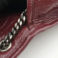 Pre-owned Yves Saint Laurent Niki Burgundy Leather 583103 shoulderbag | stylenewstar