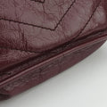 Pre-owned Yves Saint Laurent Niki Burgundy Leather 583103 shoulderbag | stylenewstar