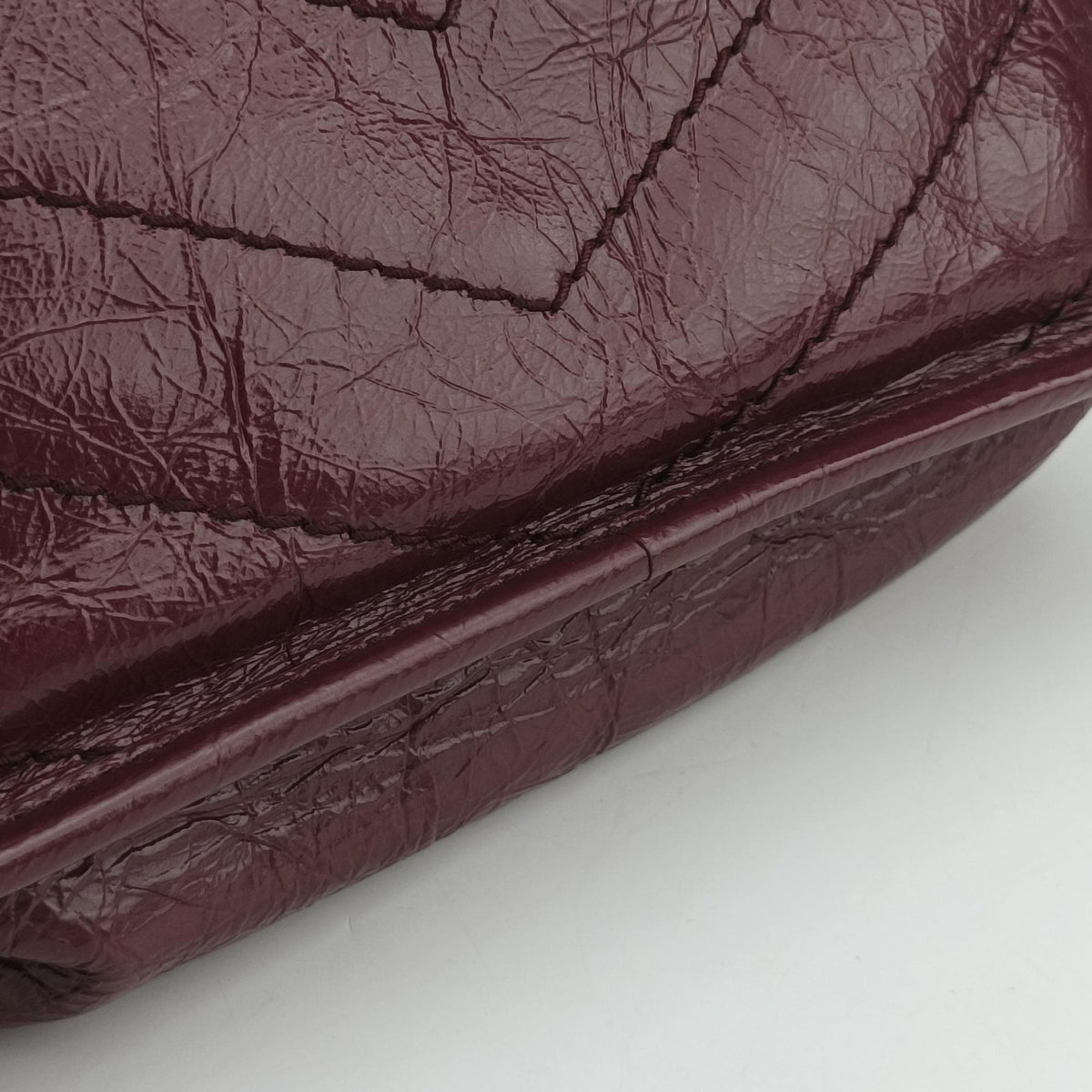 Pre-owned Yves Saint Laurent Niki Burgundy Leather 583103 shoulderbag | stylenewstar