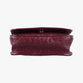 Pre-owned Yves Saint Laurent Niki Burgundy Leather 583103 shoulderbag | stylenewstar