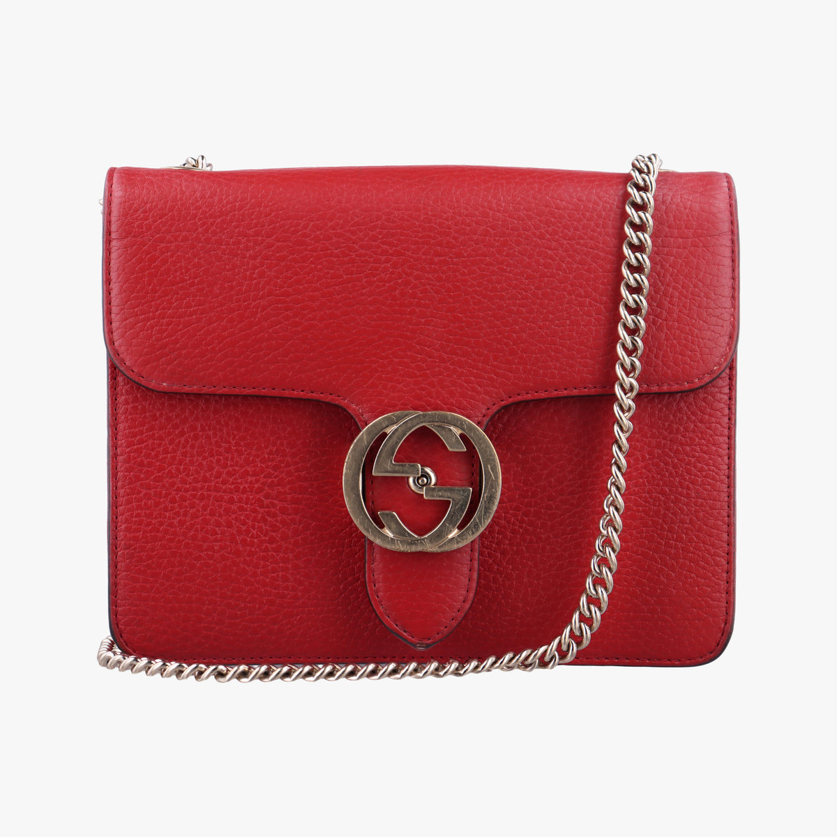 Interlocking G Red Leather 510304 G026787367インターロッキングG レッド レザー 510304 G026787367