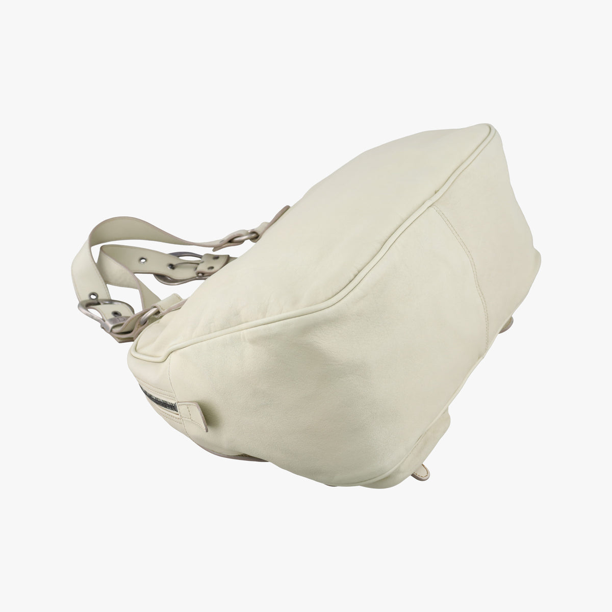 Pre-owned Christian Dior Gaucho White Leather  shoulderbag | stylenewstar