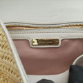 Miu Lady Natural × White Paglia × Madras Goat Leather 53ミュウレディ ナチュラル × ホワイト パリア × マドラスレザー 53