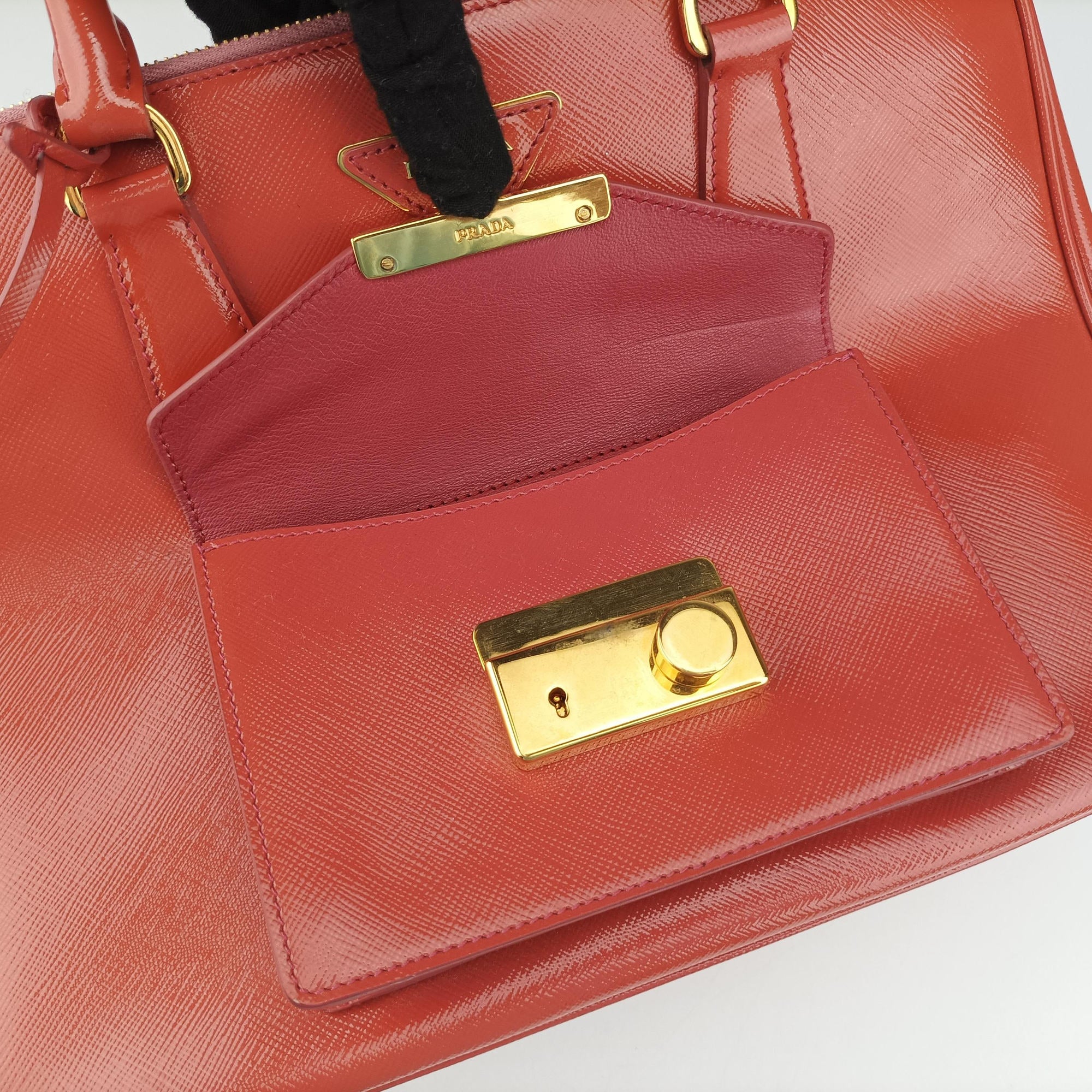 Galleria Front Pocket Orange Patent BN2674 14/Aガレリア フロント ポケット オレンジ パテント BN2674 14/A