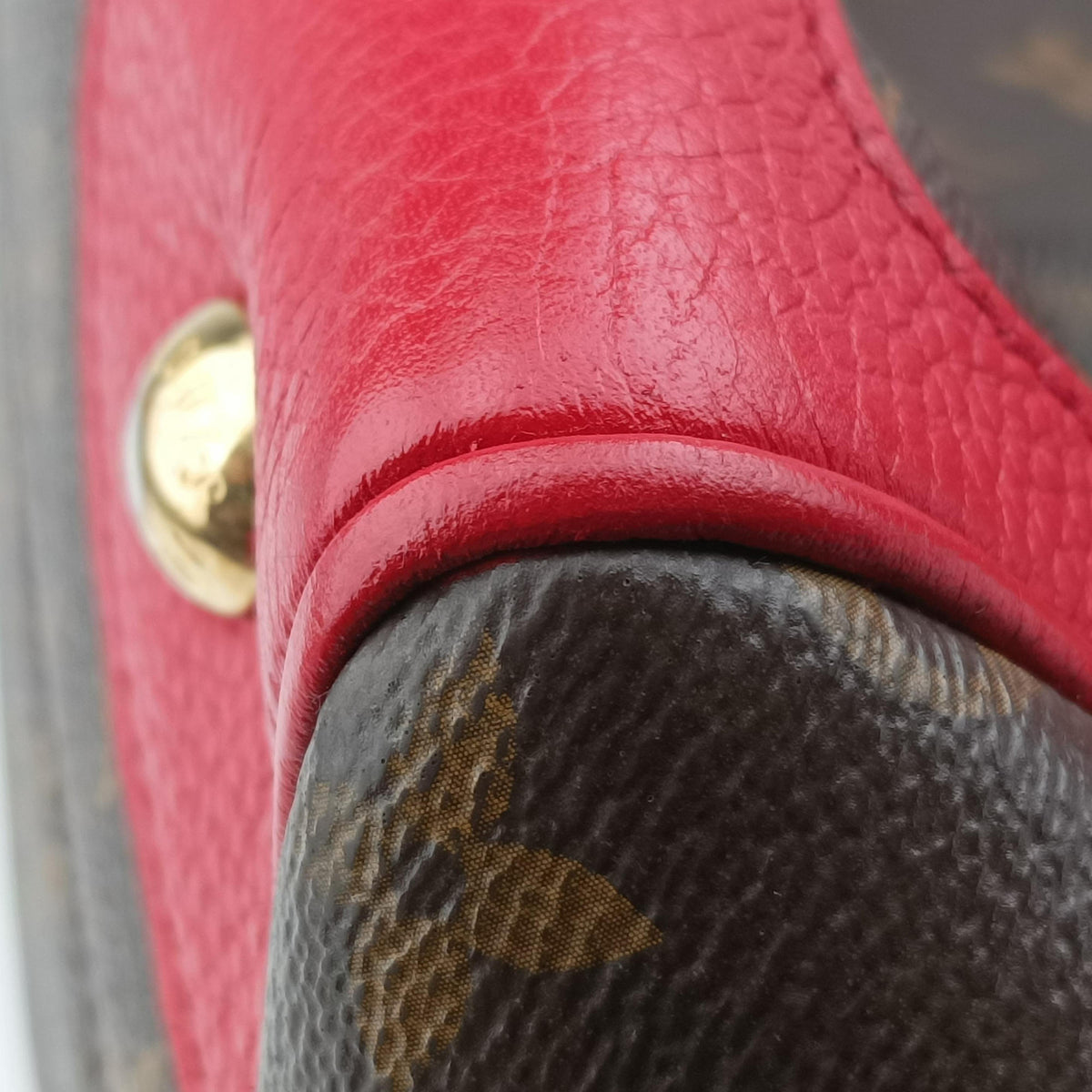 Pre-owned Louis Vuitton RETIRO PM brown×COQUELICOT Monogram Canvas×calf leather M50057 shoulderbag | stylenewstar