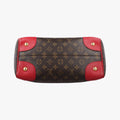 Pre-owned Louis Vuitton RETIRO PM brown×COQUELICOT Monogram Canvas×calf leather M50057 shoulderbag | stylenewstar