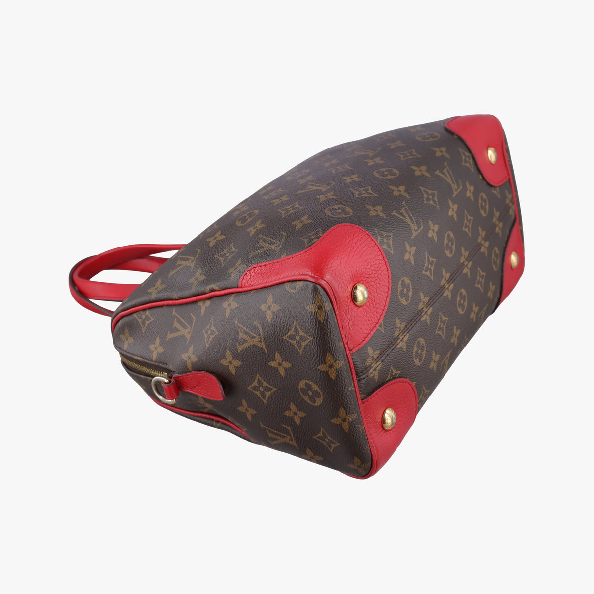 Pre-owned Louis Vuitton RETIRO PM brown×COQUELICOT Monogram Canvas×calf leather M50057 shoulderbag | stylenewstar
