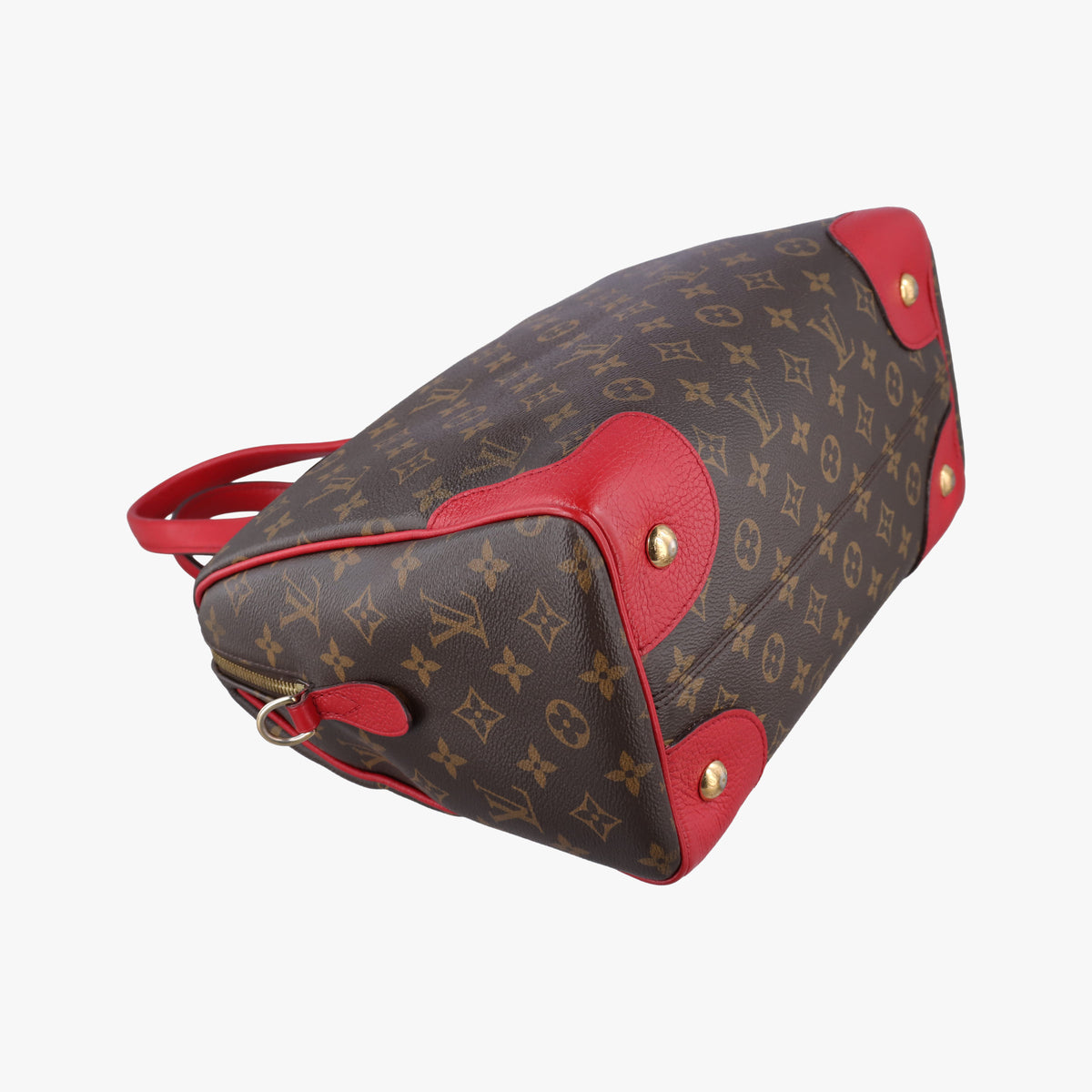Pre-owned Louis Vuitton RETIRO PM brown×COQUELICOT Monogram Canvas×calf leather M50057 shoulderbag | stylenewstar