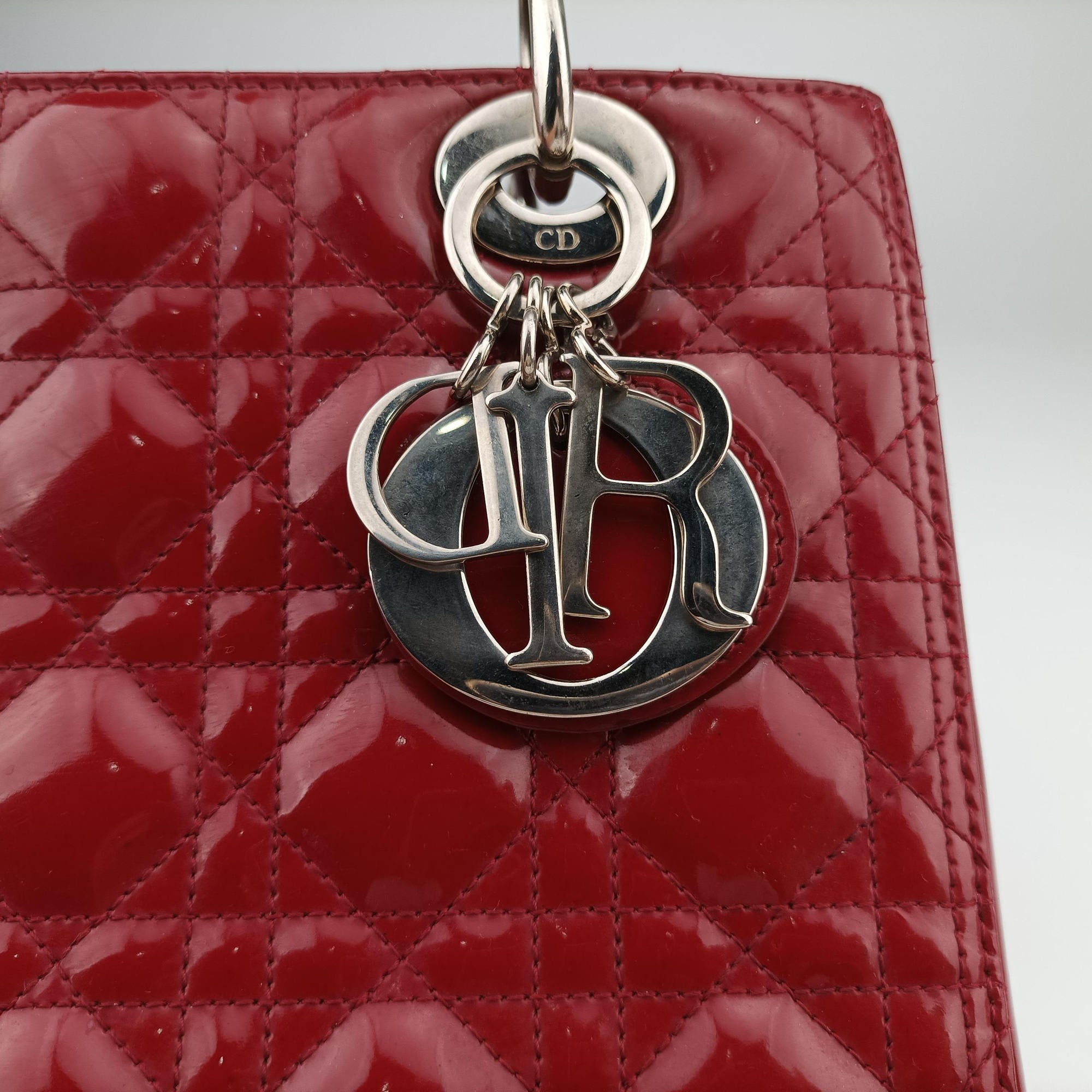 Lady Dior Red Patent 05BMA-0122レディディオール レッド パテント 05BMA-0122