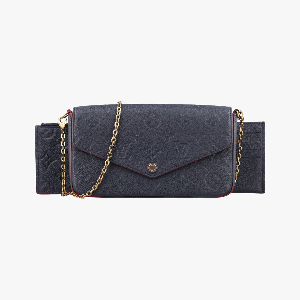 Secondhand Louis Vuitton Pochette Felice MARINE ROUGE Monogram Empreinte M64099 shoulderbag | stylenewstar