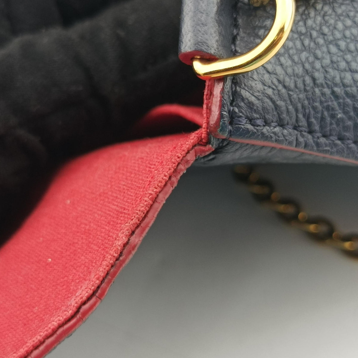 Secondhand Louis Vuitton Pochette Felice MARINE ROUGE Monogram Empreinte M64099 shoulderbag | stylenewstar