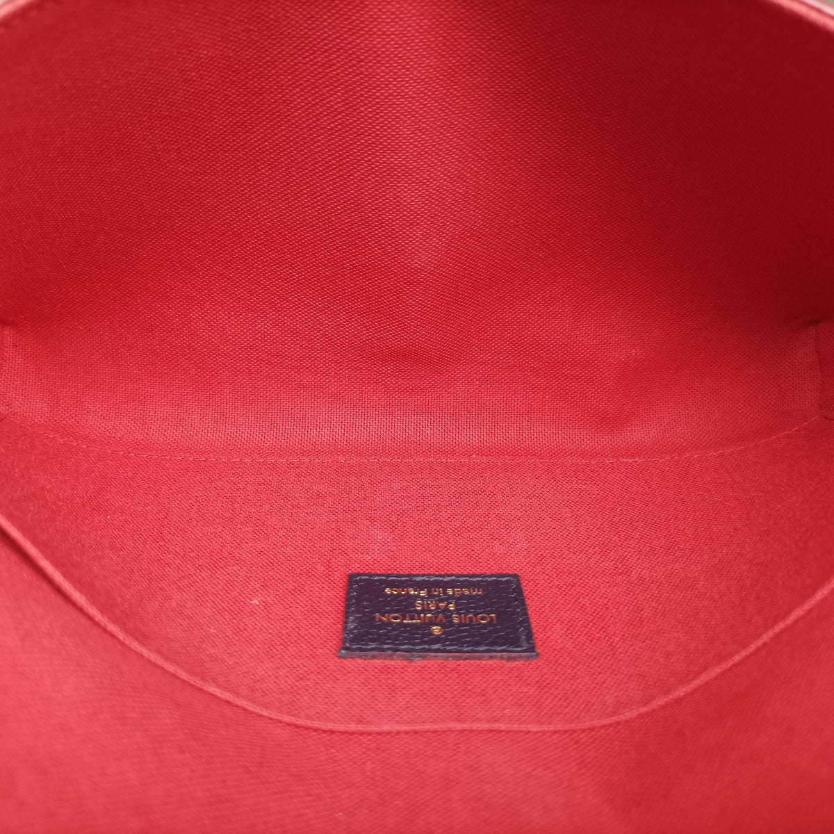 Secondhand Louis Vuitton Pochette Felice MARINE ROUGE Monogram Empreinte M64099 shoulderbag | stylenewstar