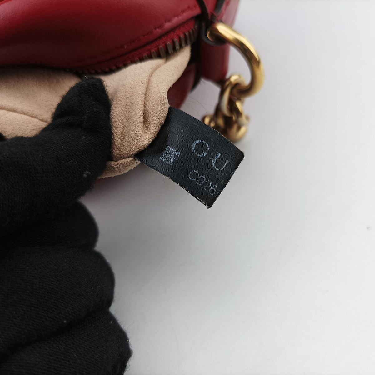 GG Marmont Red Leather 447632 C026947429GGマーモント レッド レザー 447632 C026947429