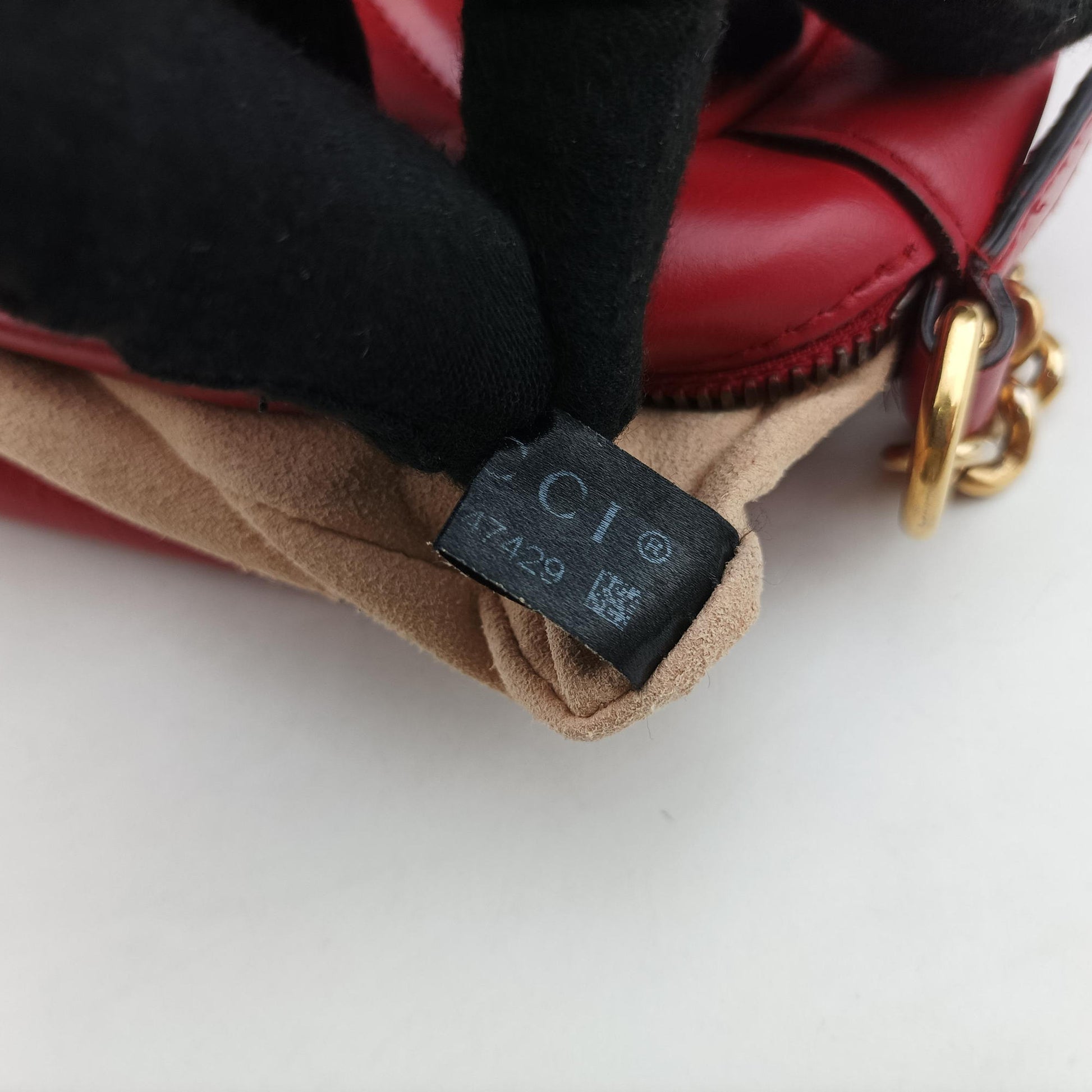 GG Marmont Red Leather 447632 C026947429GGマーモント レッド レザー 447632 C026947429