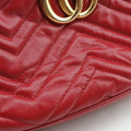 GG Marmont Red Leather 447632 C026947429GGマーモント レッド レザー 447632 C026947429