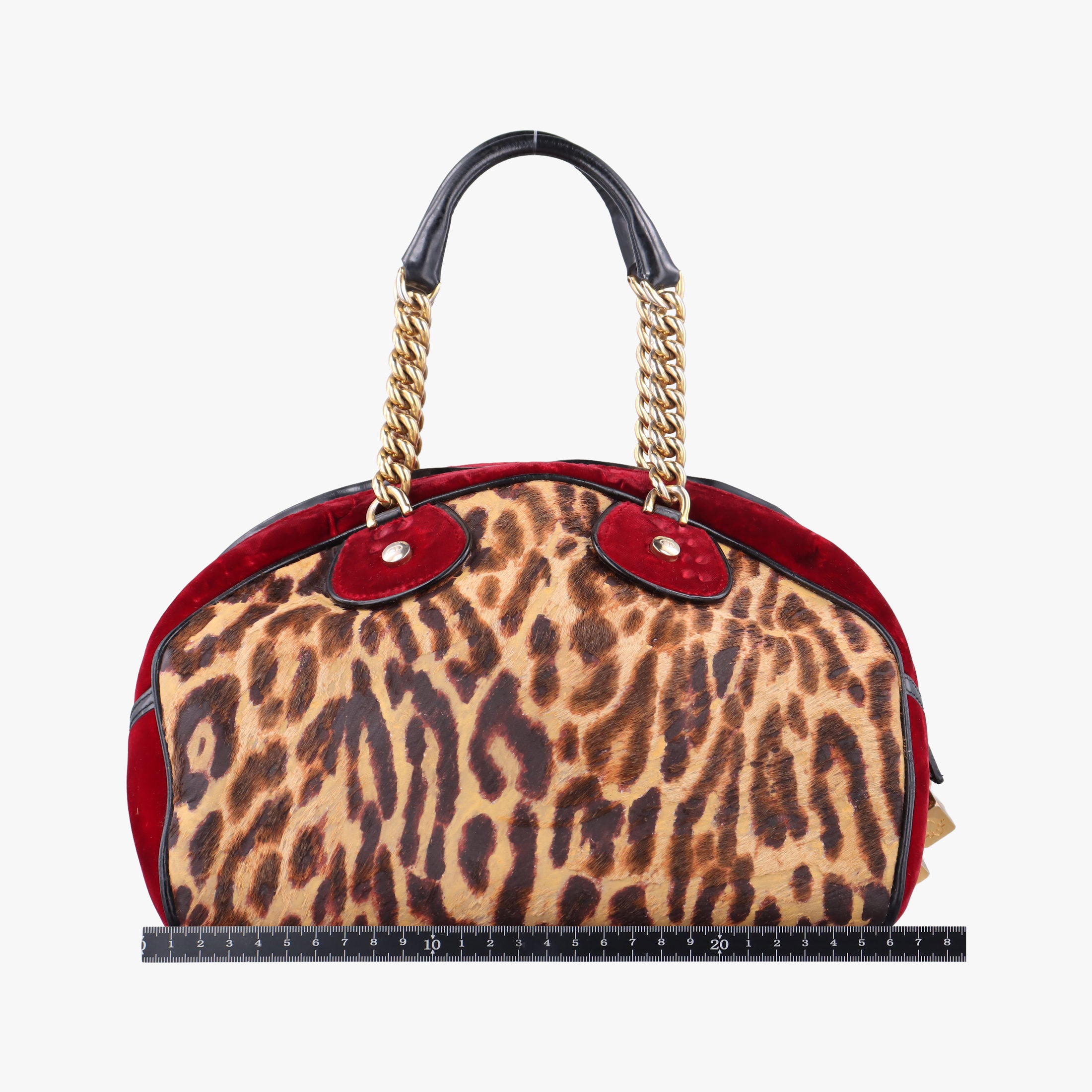 Dice Leopard Bowler Multicolour ponyhair×velour×patent 11-MA-0074ダイスレパードボウラー マルチカラー ハラコ×ベロア×パテント 11-MA-0074