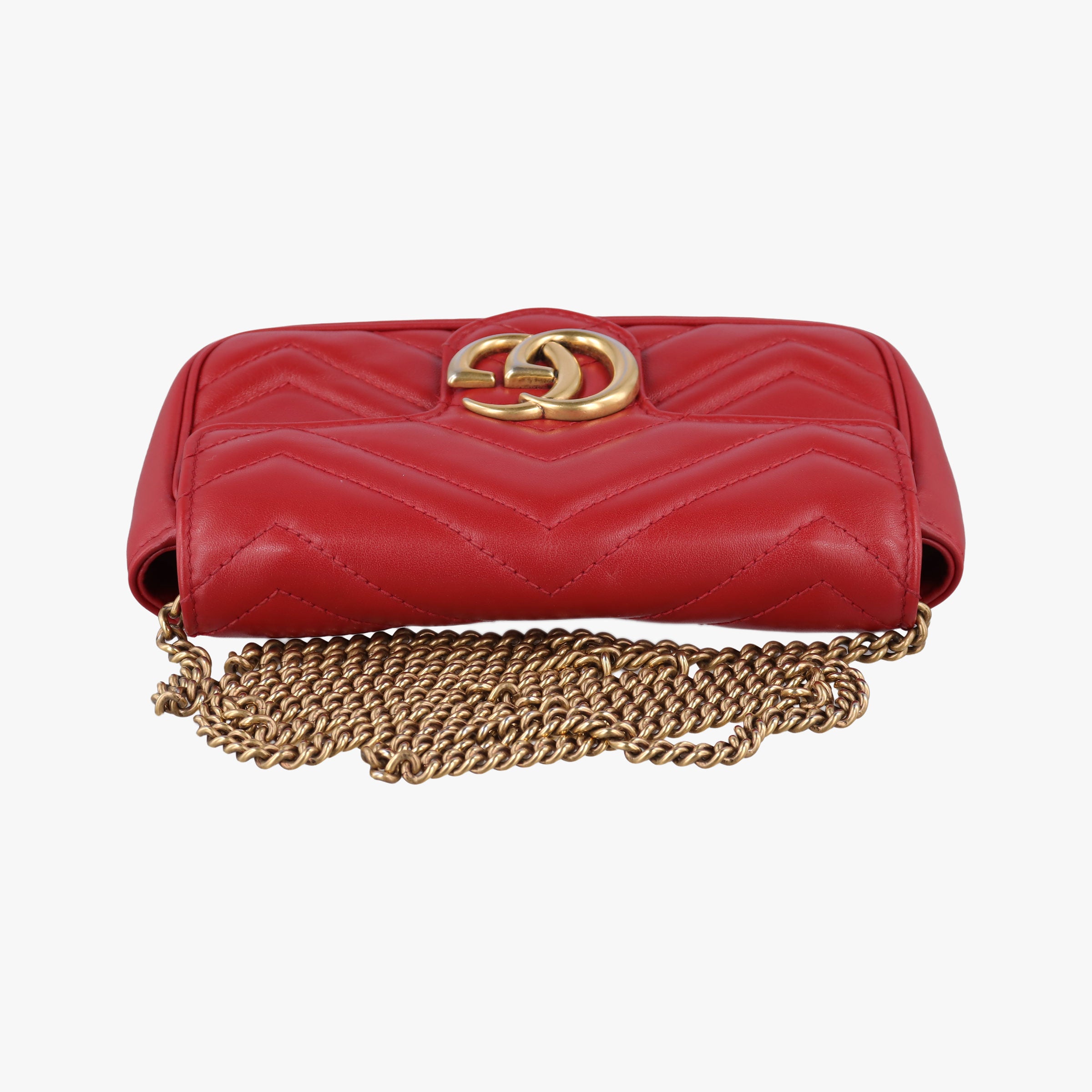 GG Marmont Red Leather 476433 GGマーモント レッド レザー 476433 