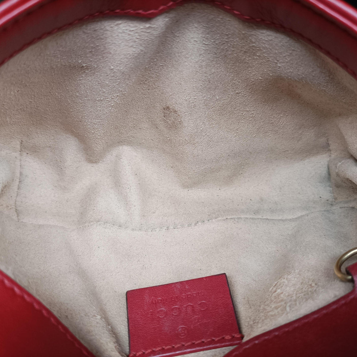 GG Marmont Red Leather 476433 GGマーモント レッド レザー 476433 