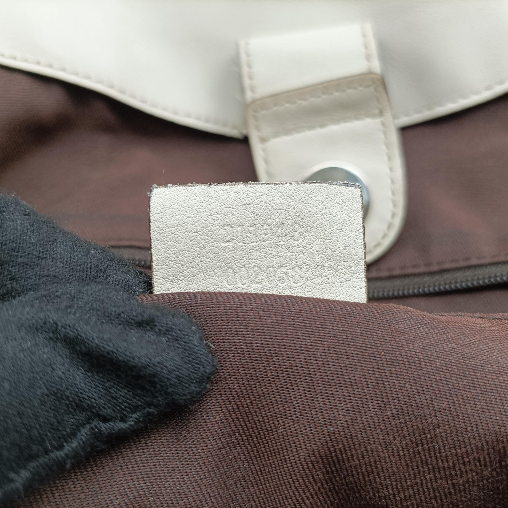 Sukey White×Beige canvas×leather 211943 C7099899スーキー ホワイト×ベージュ キャンバス×レザー 211943 C7099899