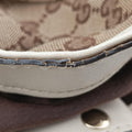 Sukey White×Beige canvas×leather 211943 C7099899スーキー ホワイト×ベージュ キャンバス×レザー 211943 C7099899