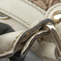 Sukey White×Beige canvas×leather 211943 C7099899スーキー ホワイト×ベージュ キャンバス×レザー 211943 C7099899