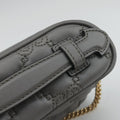 Vintage Gucci GG Matelasse Grey Leather 723770 shoulderbag | stylenewstar