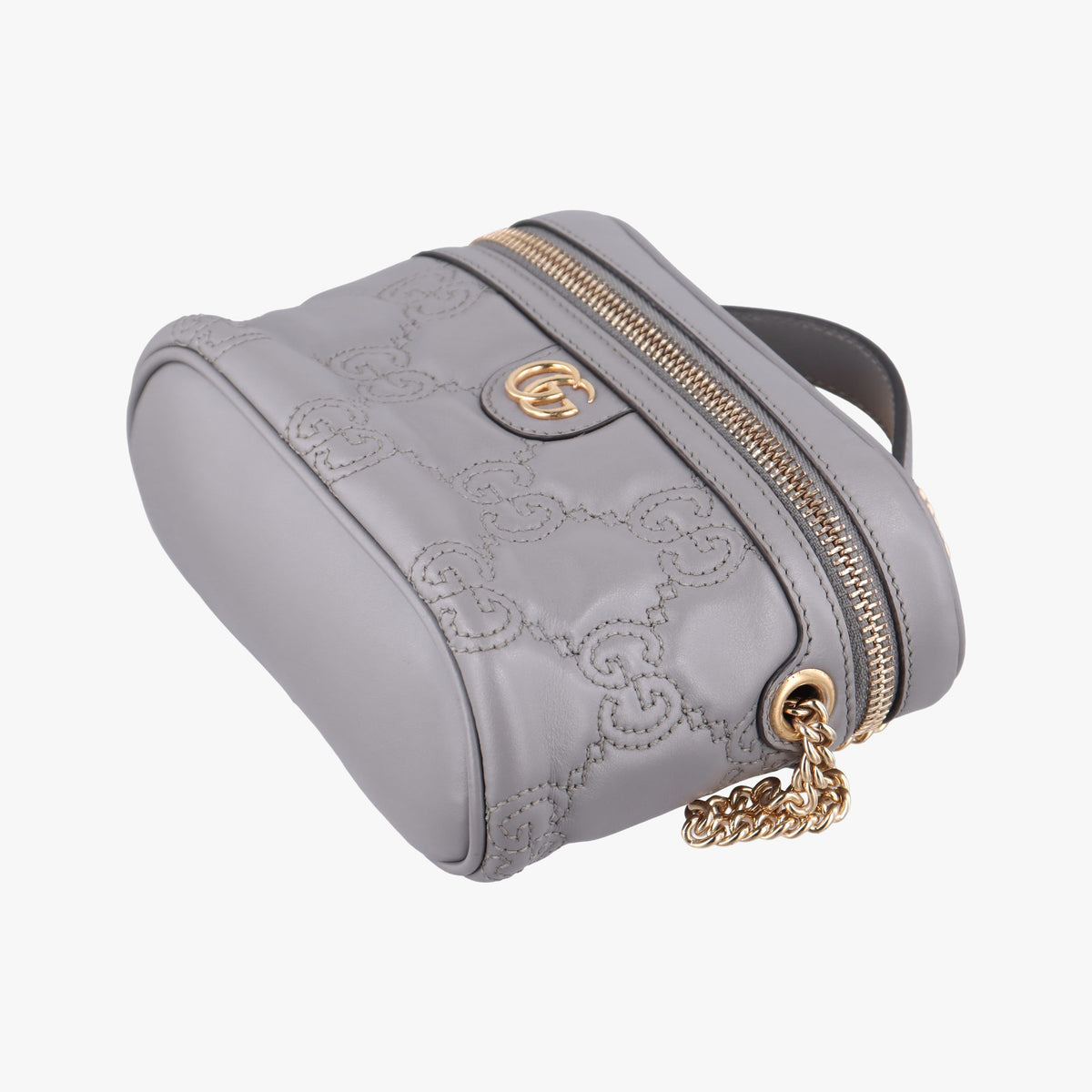 Vintage Gucci GG Matelasse Grey Leather 723770 shoulderbag | stylenewstar