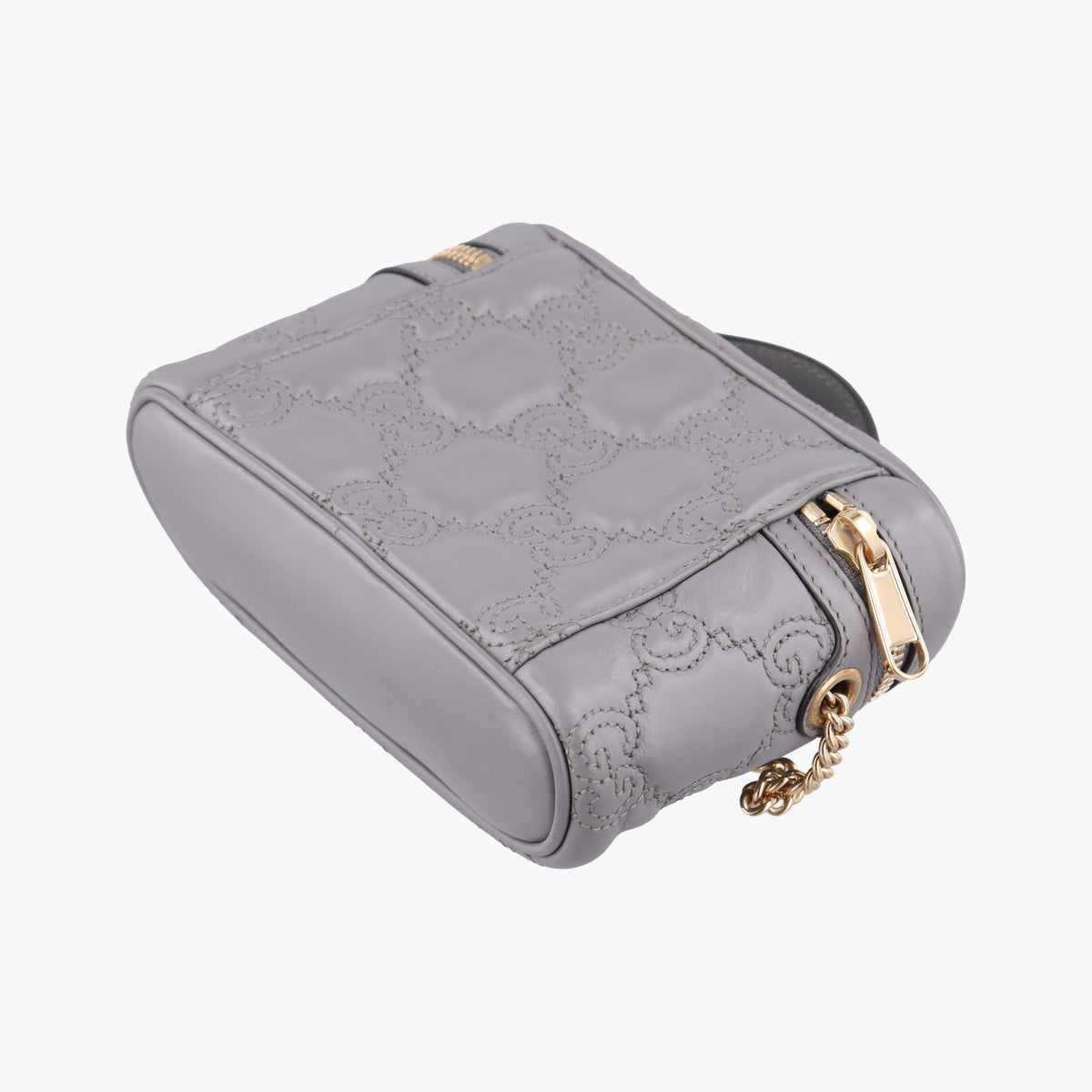 Vintage Gucci GG Matelasse Grey Leather 723770 shoulderbag | stylenewstar