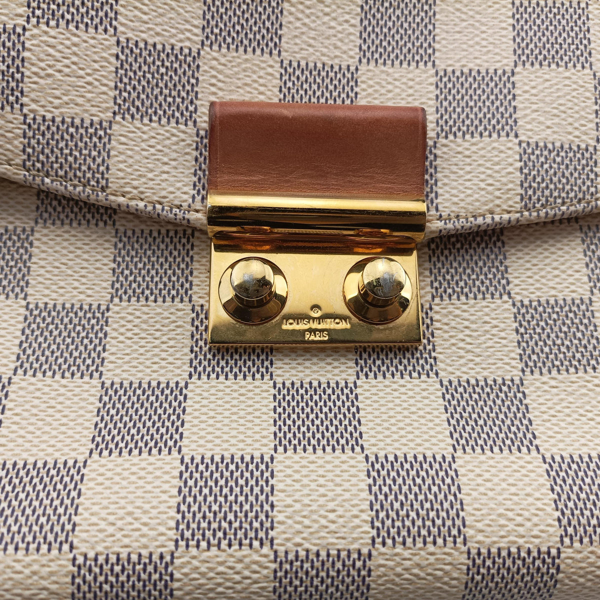 CROISETTE Azur Damier Canvas N41581 IC Chipクロワゼット アズール ダミエキャンバス N41581 ICチップ