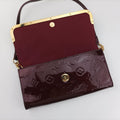 Pre-owned Louis Vuitton Rossmore MM Amarante Vernis M91550 shoulderbag | stylenewstar