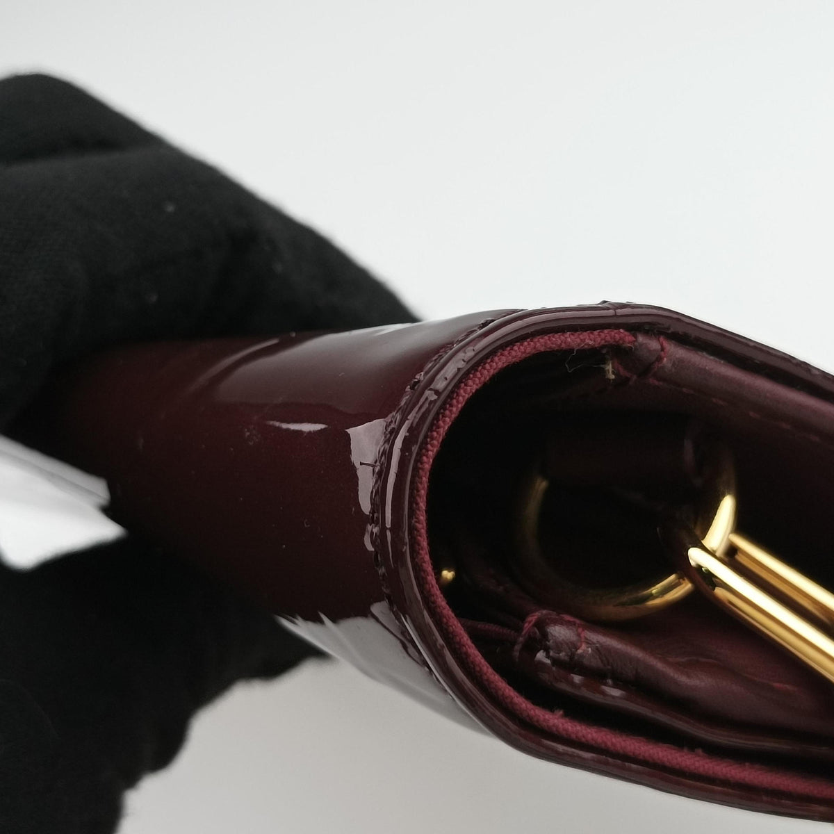 Pre-owned Louis Vuitton Rossmore MM Amarante Vernis M91550 shoulderbag | stylenewstar