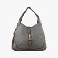 Pre-owned Gucci New Jackie Grey Leather 246907 shoulderbag | stylenewstar