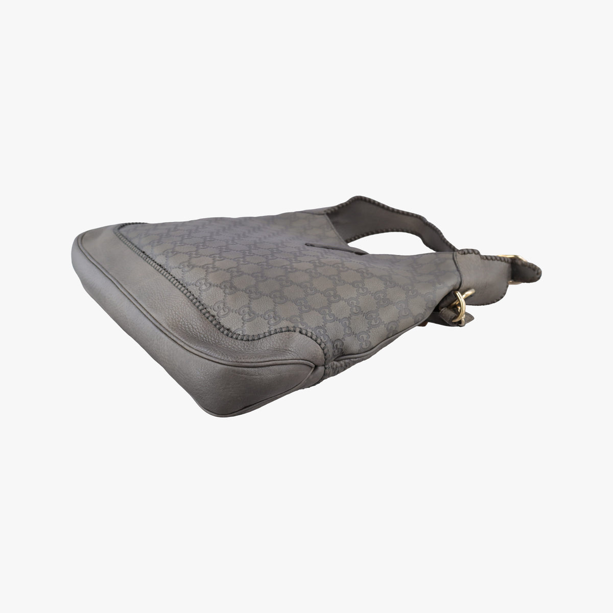 Pre-owned Gucci New Jackie Grey Leather 246907 shoulderbag | stylenewstar