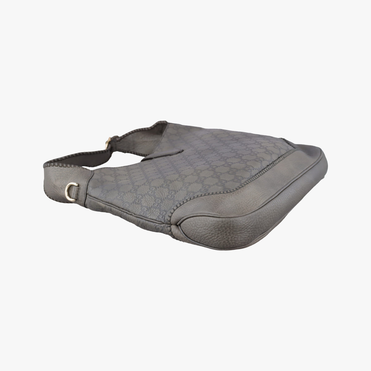 Pre-owned Gucci New Jackie Grey Leather 246907 shoulderbag | stylenewstar