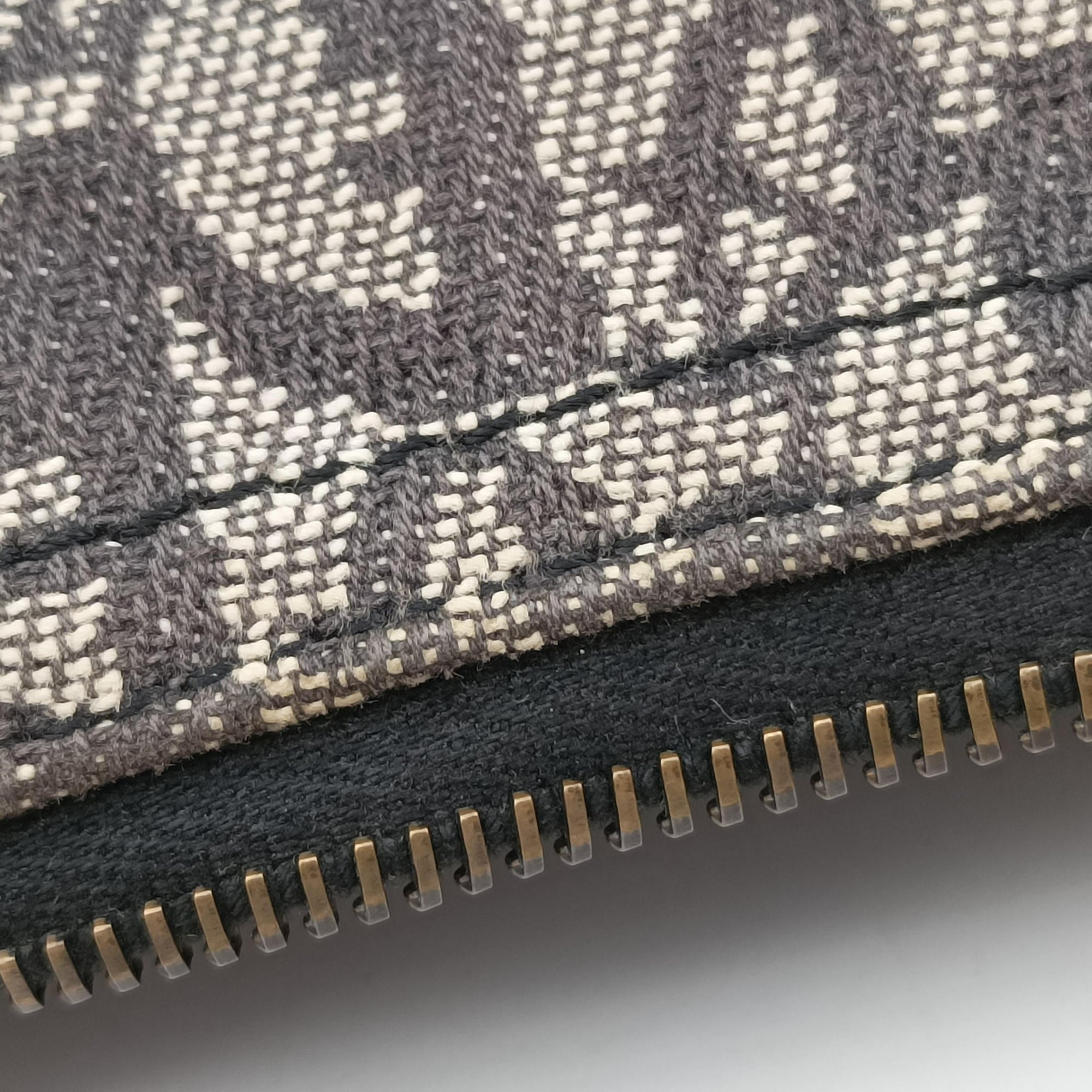 Trotter Double Saddle Grey×Brown Jacquard 07RU 0044トロッター ダブル サドル グレー×ブラウン ジャガード 07RU 0044