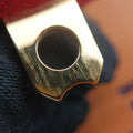 Collier de chien Red×golden Leather × GP S □P Bコリエ ド シアン レッド×ゴールド レザー×GP S □P B