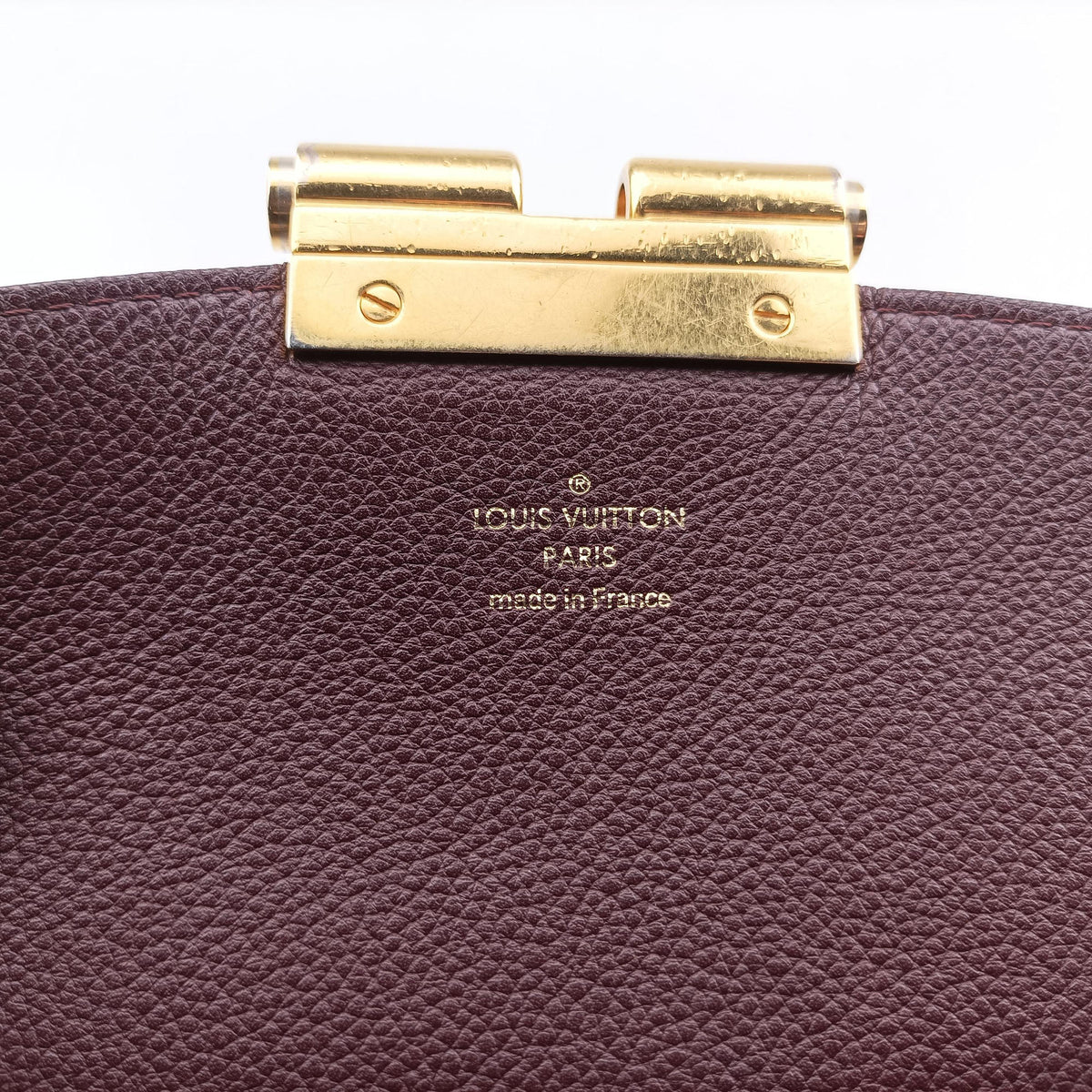 Secondhand Louis Vuitton OLYMPE Brown×QUETSCHE Monogram Canvas×calf leather M40926 handbag | stylenewstar
