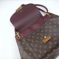 Secondhand Louis Vuitton OLYMPE Brown×QUETSCHE Monogram Canvas×calf leather M40926 handbag | stylenewstar