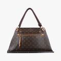 Secondhand Louis Vuitton OLYMPE Brown×QUETSCHE Monogram Canvas×calf leather M40926 handbag | stylenewstar
