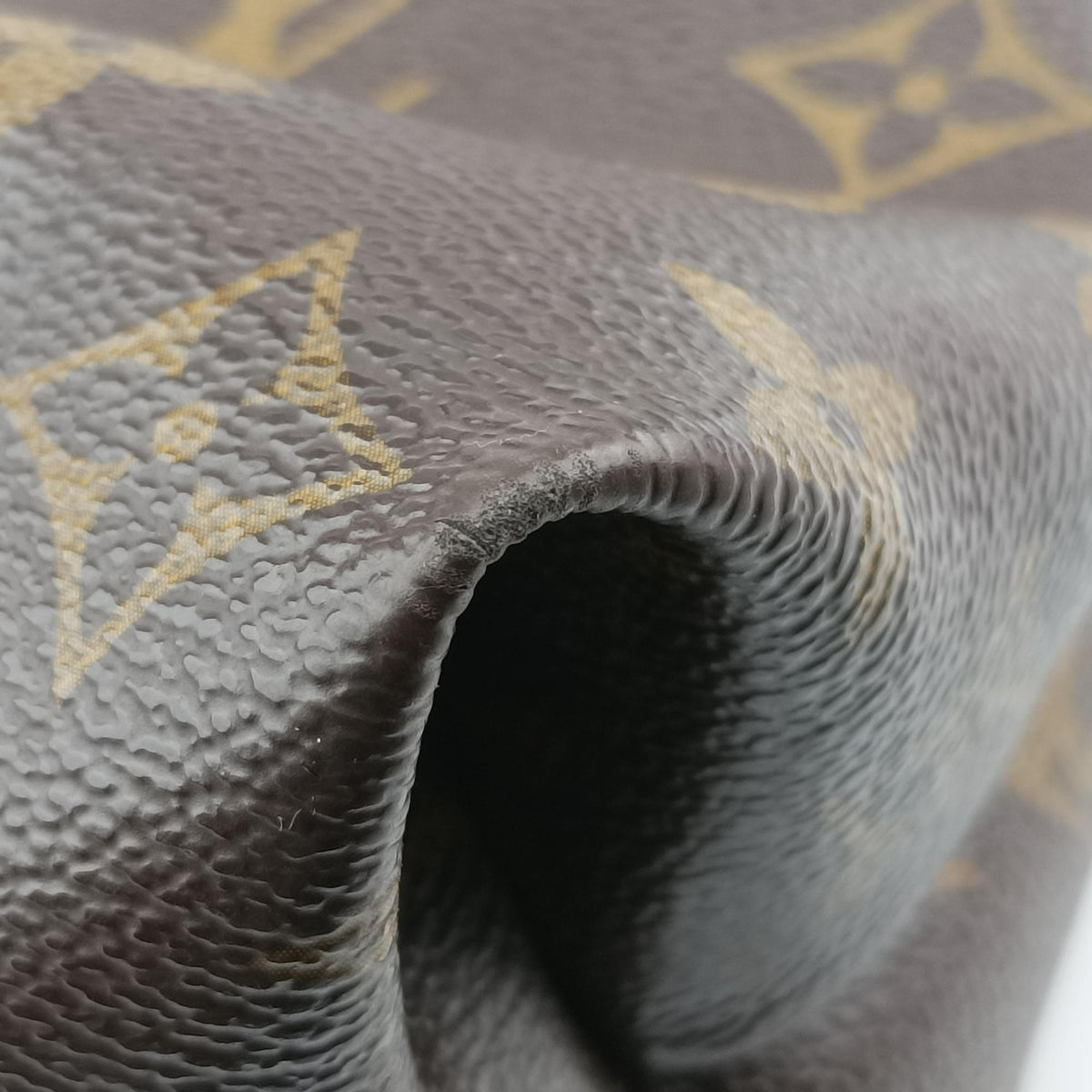 Secondhand Louis Vuitton OLYMPE Brown×QUETSCHE Monogram Canvas×calf leather M40926 handbag | stylenewstar