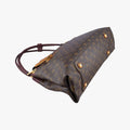 Secondhand Louis Vuitton OLYMPE Brown×QUETSCHE Monogram Canvas×calf leather M40926 handbag | stylenewstar