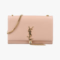 Pre-owned Yves Saint Laurent KATE Beige Leather 354119 shoulderbag | stylenewstar