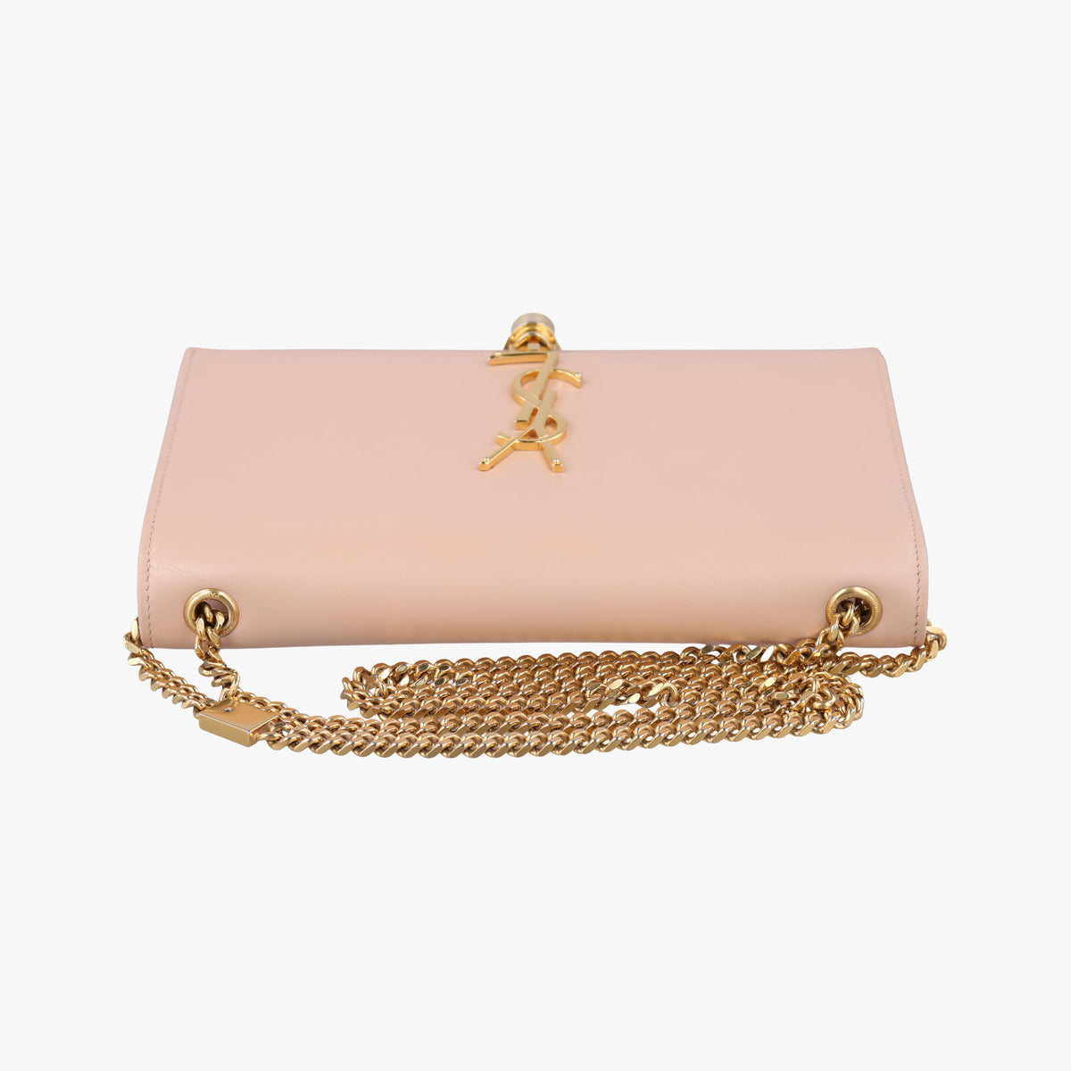 Pre-owned Yves Saint Laurent KATE Beige Leather 354119 shoulderbag | stylenewstar