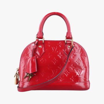 Pre-owned Louis Vuitton Alma BB pomme d'amour Vernis M91606 shoulderbag | stylenewstar