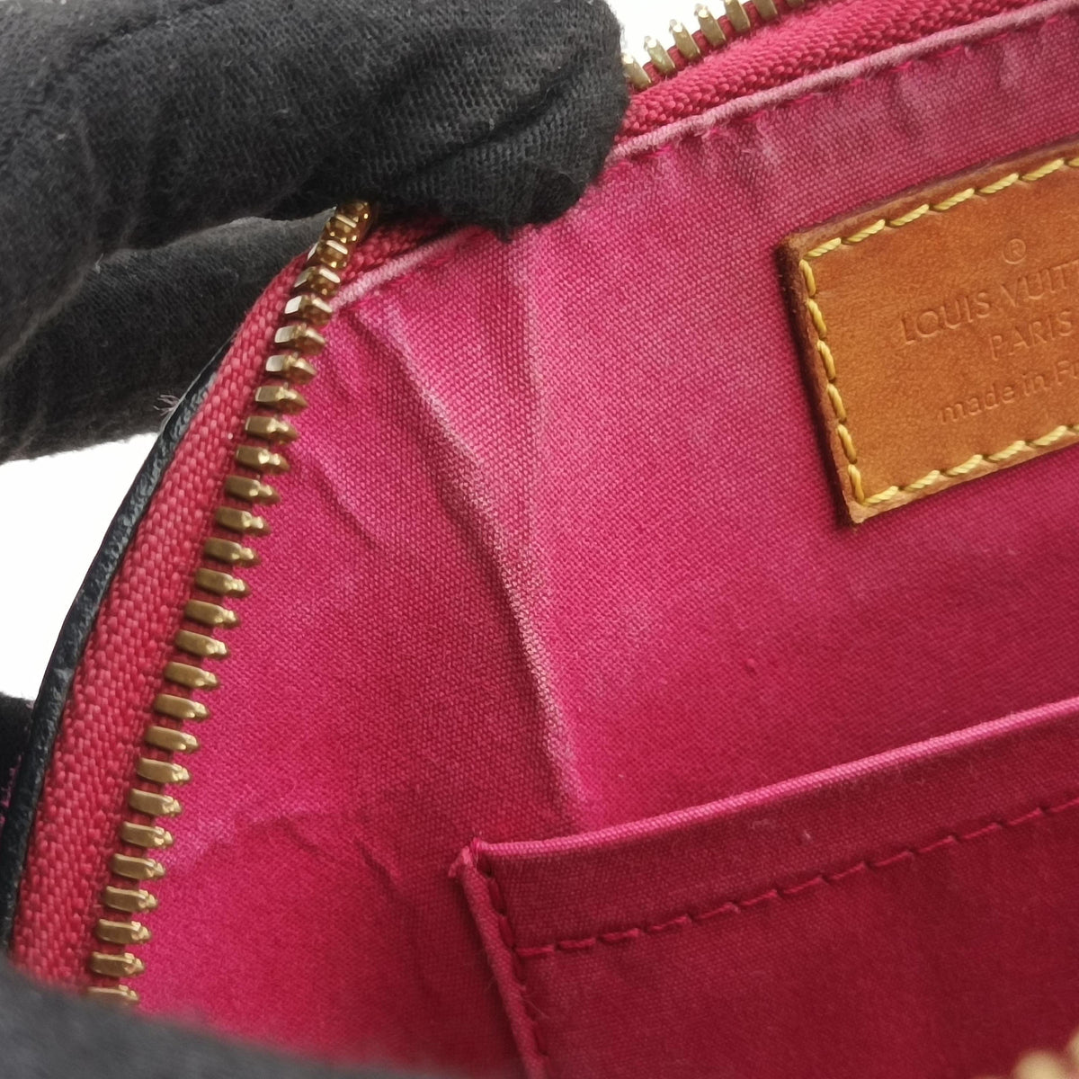 Pre-owned Louis Vuitton Alma BB pomme d'amour Vernis M91606 shoulderbag | stylenewstar