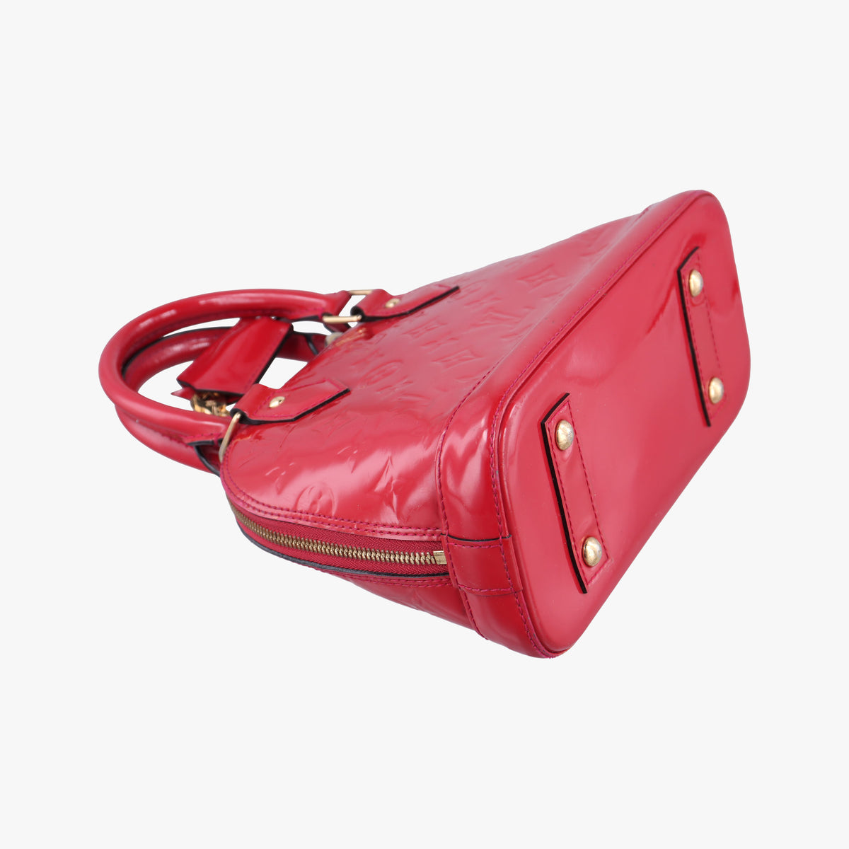 Pre-owned Louis Vuitton Alma BB pomme d'amour Vernis M91606 shoulderbag | stylenewstar