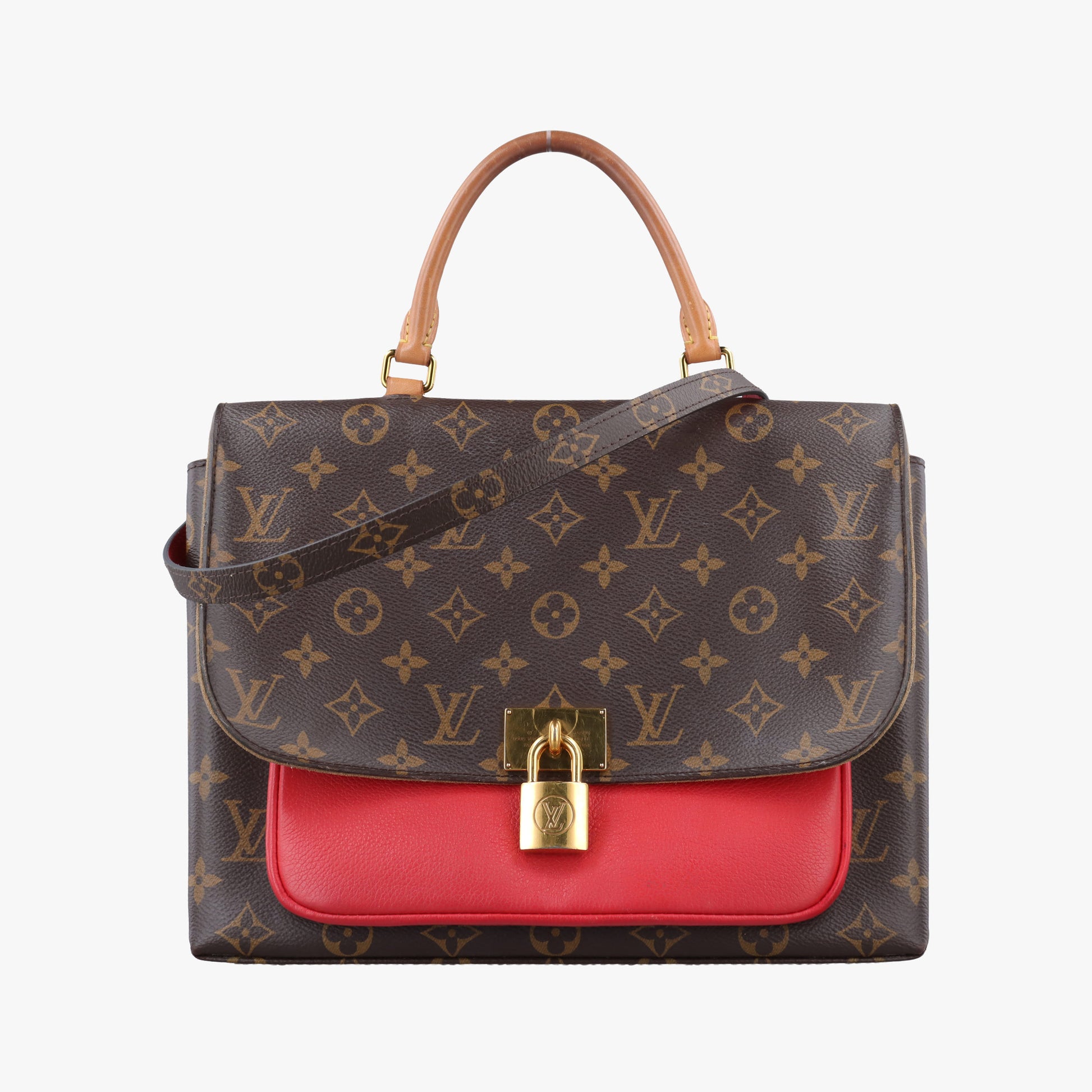 MARIGNAN Brown×COQUELICOT Monogram Canvas×calf leather M44544 FL3178マリニャン モノグラム/ブラウン×コクリコ モノグラムキャンバス×カーフレザー M44544 FL3178