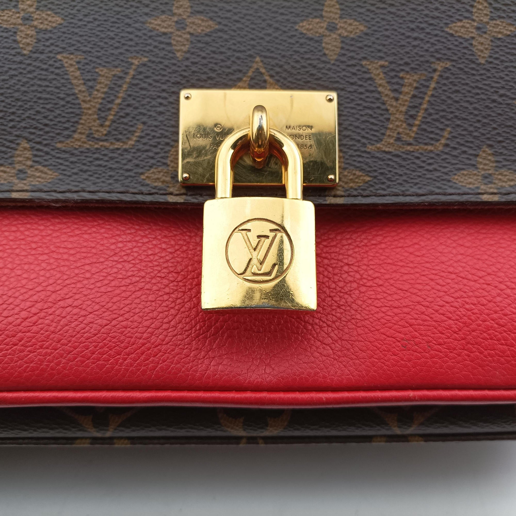MARIGNAN Brown×COQUELICOT Monogram Canvas×calf leather M44544 FL3178マリニャン モノグラム/ブラウン×コクリコ モノグラムキャンバス×カーフレザー M44544 FL3178