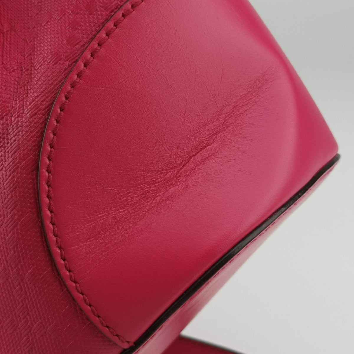 Bright Diamante Bucket Rose Leather 354229 I016082865ブライトディアマンテ バケット ローズ レッド レザー 354229 I016082865